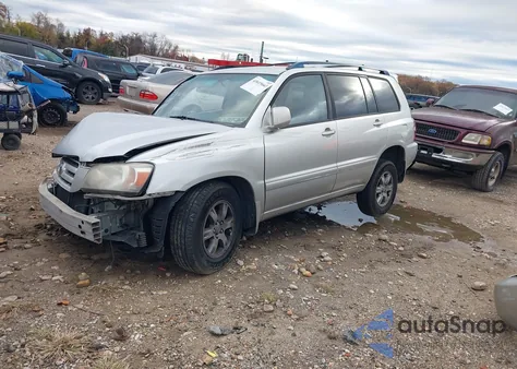 2007 Toyota Highlander V6 из США, поврежденный, VIN JTEGP21A870138436